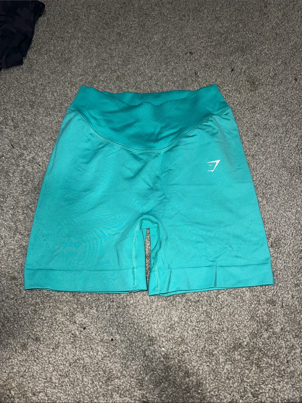 Gymshark Teal High-Rise Seamless Bike Shorts